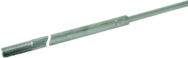 Air-termination rod M 16mm L 4000mm AlMgSi F22 tapered to 10mm ...