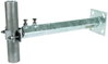 Wall mount. bracket St/tZn-StSt f. pipes D 40-50mm adjustable range 400-700mm
