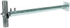 Wall mount. bracket St/tZn-StSt f. pipes D 40-50mm adjust. wall dist. 700-1300mm