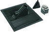 Roof bushing set (black) w. aluminium roof tile f. D 10/16/48mm