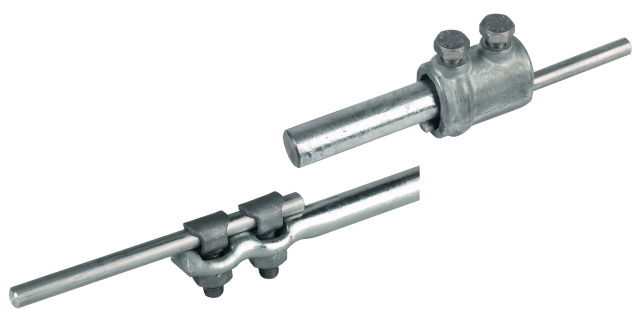 Earth entry rod St/tZn -SET- L 1500 mm, disconn. sleeve, KS screws