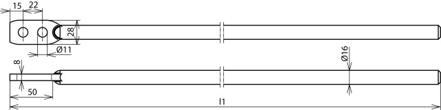 Erdeinführungsstange D 16mm L 1500mm St/tZn – Görsel 2 / 2