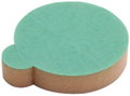 Foam pad one side adhesive D=90mm d=20mm w. pull-off tab