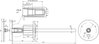 Fixed earthing terminal type M M10/M12 StSt(V4A) term. axis St/tZn a. water barr.