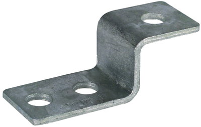 End piece Z-shaped St/tZn with 3 bores D 11mm