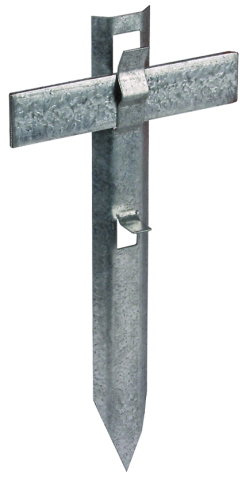 Spacer, St/tZn, straight type L 280mm for Rd 8-10mm, Fl -40mm