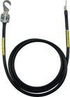 Earthing cable 16mm² / L 1.5m black w. 1 cable lug (B) M8/M10, 1 pin cable lug Supply No. 6150-12-178-9673
