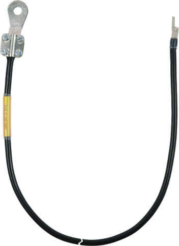 Earthing cable 10mm² / L 0.6m black w. 1 cable lug (B)M8/10 a. 1 pin cable lug Supply No. 6150-12-304-4604