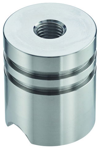 Stainless steel earthing bridge with M16 thread D 50mm H 70mm