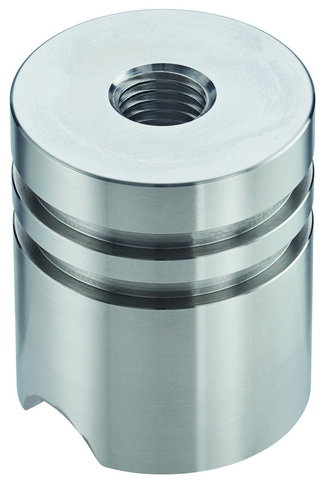 Stainless steel earthing bridge with M16 thread D 50mm H 77mm