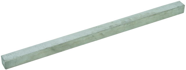 Clamping bar Ms/gal Sn 10x10x198mm for equipotential bonding bar
