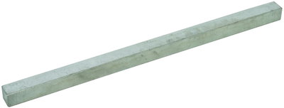 Clamping bar Ms/gal Sn 10x10x198mm for equipotential bonding bar