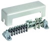Equipotential bonding bar with cover 7x 2.5-25mm² 2x16-95mm² 1x Fl 40x5mm