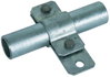 Earthing pipe clamp D 26.9mm St/tZn with hole D 11mm