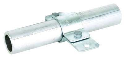 Earthing pipe clamp D 76mm with bore D 11mm St/tZn