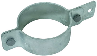 Earthing pipe clamp D 89mm with bore D 11mm St/tZn