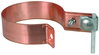 Downpipe clamp D 100mm Cu-St/tZn bimetallic with clamping frame 6-10mm