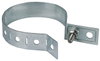 Downpipe clamp 60-150mm, St/tZn with connection bore D 10.5mm
