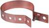 Downpipe clamp 60-100mm, Cu with connection bore D 10.5mm