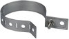Downpipe clamp 60-150mm, StSt with connection bore D 10.5mm