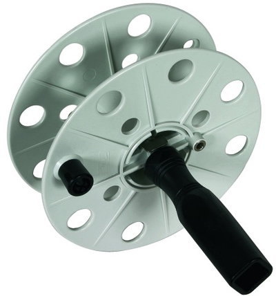 Coiler plastic, grey W 40mm w. socket empty