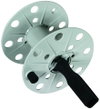 Coiler plastic, grey W 80mm with socket empty