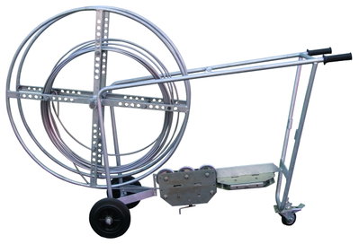 Wire straightener, movable, St/tZn with wire unwinding device