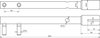 Straightening tool St/burnished f. Rd 8-10mm / Fl -4mm