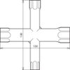 Spider wrench size 10 13 17 19 galvanised
