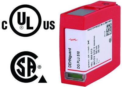 Surge arrester type 2 varistor protection module for DEHNguard M and S