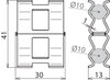 DEHNclip reinforcement clamp St/bare f. Rd 10mm / Rd 10mm