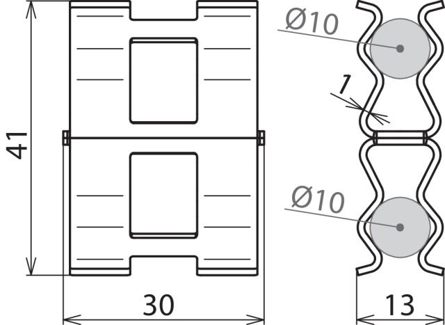 DEHNclip reinforcement clamp St/bare f. Rd 10mm / Rd 10mm – Görsel 2 / 2