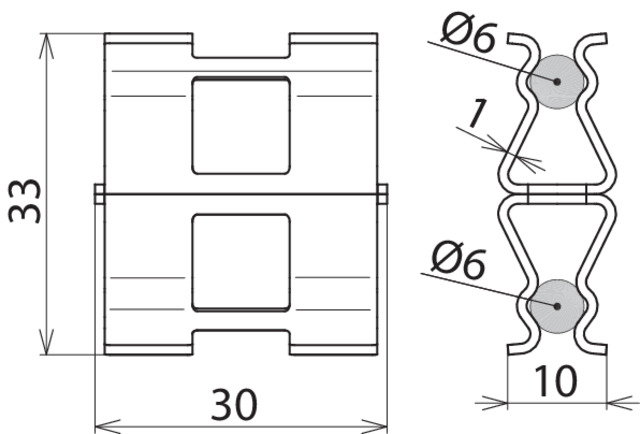 DEHNclip rebar clamp St/bare for Rd 6 mm / Rd 6 mm – Görsel 2 / 2