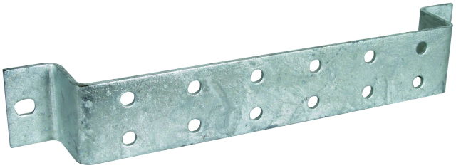 Earthing busbar St/tZn f. equipotential bonding with 2 x 6 terminals