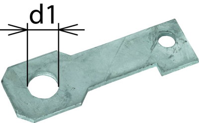Connection bracket IF3 straight bore diameter d1 33 mm