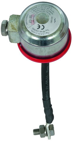 Isolating spark gap for Ex area w. connecting cable Cu 25mm² L 300 mm