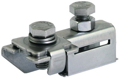 Grip head f. endl. tens. strap 25x0.3mm w. connection 1x10 or 2x6-8mm