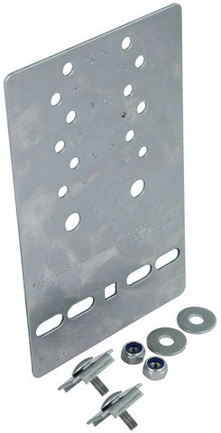 Equipot. bonding plate f. wire trays Stainless steel 1.4301 - AISI 304
