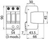 Multipole type 2 DEHNguard M surge arrester for PV systems up to 1200V d.c.