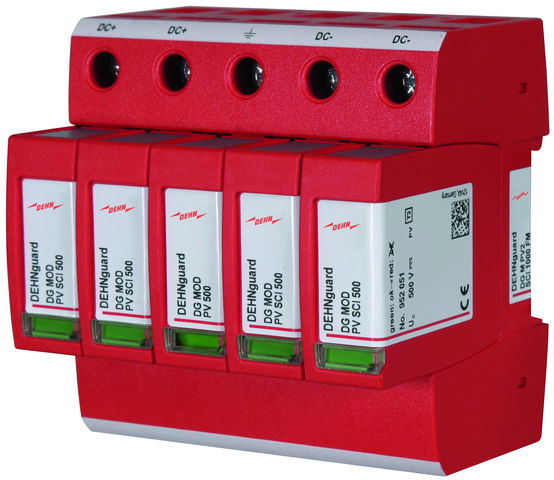 DEHNguard M multipole type 2 surge arrester for PV systems up to 1000V d.c.