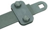 Clamping piece StSt with square hole D 11mm for Fl -30x4mm