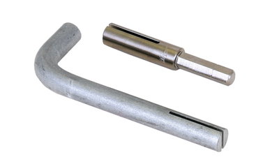 Mounting set for positioning tensioning straps for Ex pipe clamps