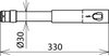 Operating head up to 36kV 50Hz hexagon shaft with plug-in coupling L 330 mm