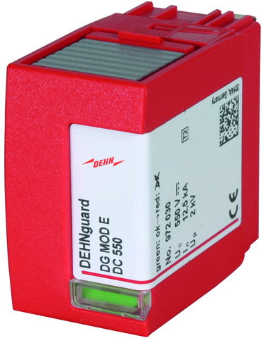 Surge arrester Type 2 varistor-based protection module for DEHNguard SE DC