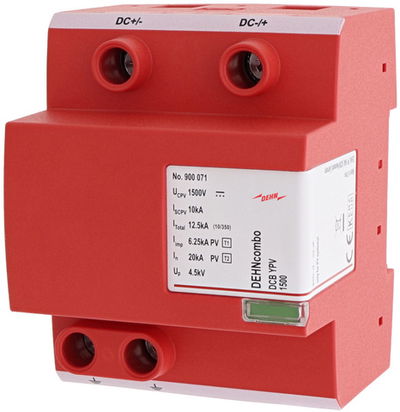 DEHNcombo YPV combined arrester for PV systems up to 1500 V DC