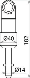 Adapter with gear coupling and T pin shaft