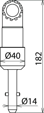 Adapter with gear coupling and T pin shaft – Görsel 2 / 2