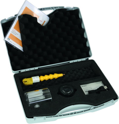 Kit w. digital camera f. visual insp. of electrical installations -150kV