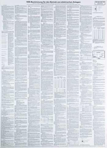 Sign: German national regulations f. the operation of electrical installations