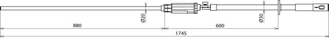 PHE III voltage detector 10...30kV 50Hz category S with gear coupling – Görsel 2 / 2